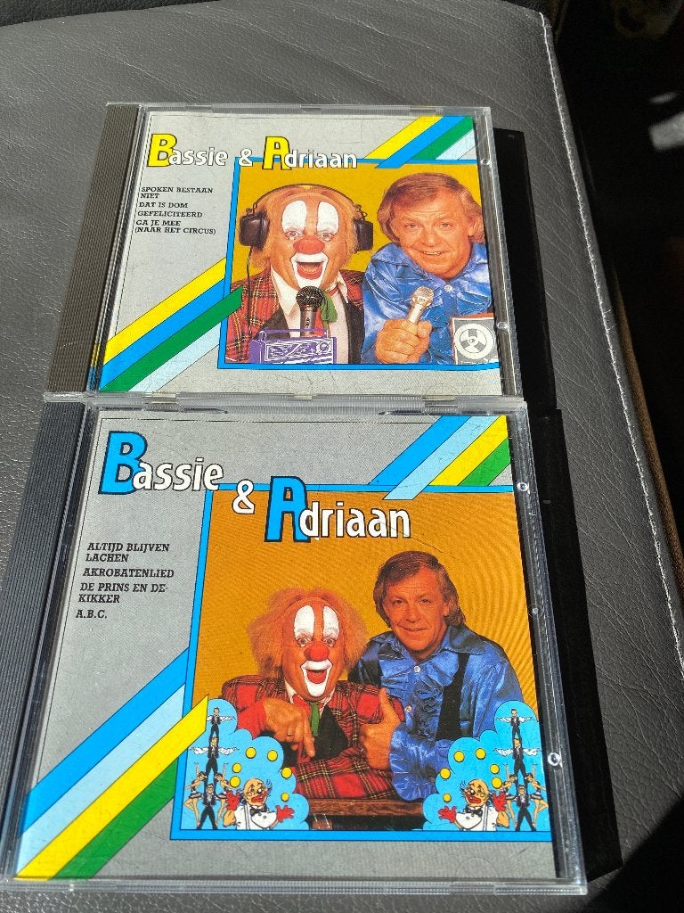 Bassie & Adriaan CD's - 2 stuks, Cd's en Dvd's, Cd's | Kinderen en Jeugd, Gebruikt, 6 tot 9 jaar, Ophalen of Verzenden, Muziek