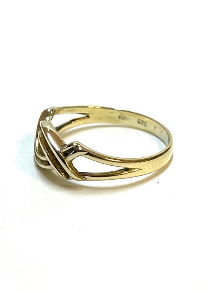 14k gouden ring, -, -, Ophalen of Verzenden, Zo goed als nieuw