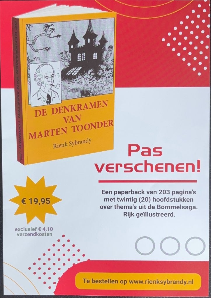 De denkramen van Marten Toonder, Folder, Ophalen of Verzenden, Rienk Sybrandy, Nieuw