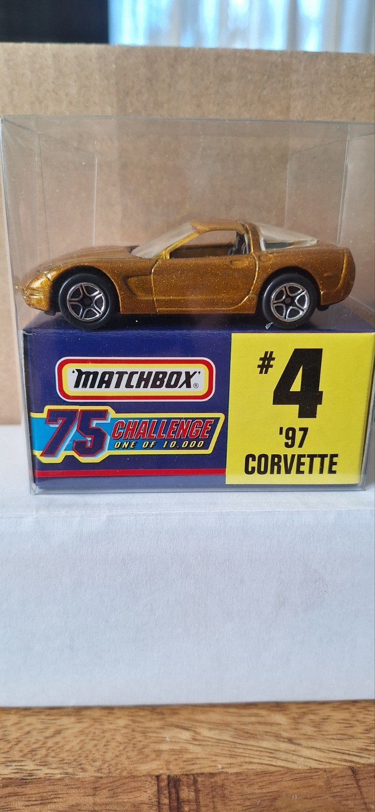 Matchbox '97 Corvette 75 Challenge #4 - Nieuw in verpakking, Ophalen of Verzenden, Nieuw, Auto
