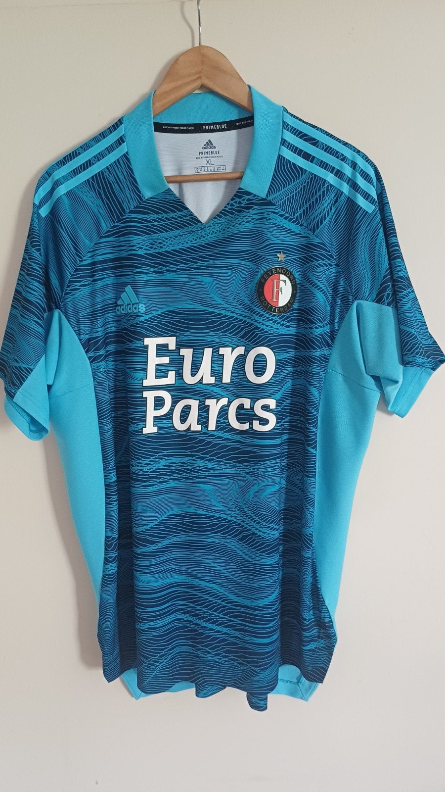 Feyenoord keepersshirt 2023/2024 - Maat XL, Blauw, Maat 56/58 (XL), Ophalen of Verzenden, Zo goed als nieuw