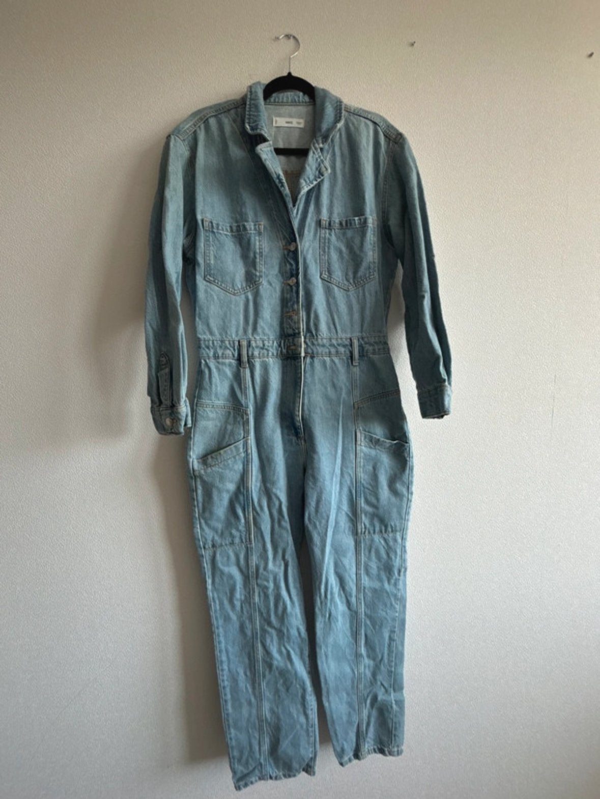 Mango spijkerjumpsuit XL (valt als L), Ophalen of Verzenden, Nieuw, Maat 42/44 (L), Blauw
