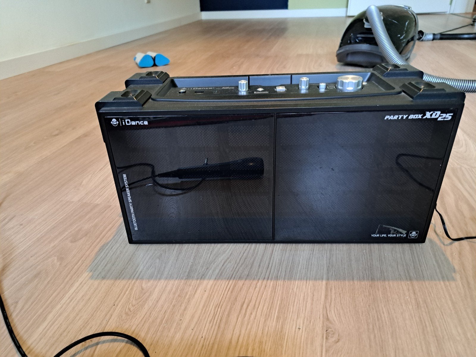 iDance Party Box XD25 Bluetooth Speaker Systeem + Microfoon, Ophalen of Verzenden, Zo goed als nieuw