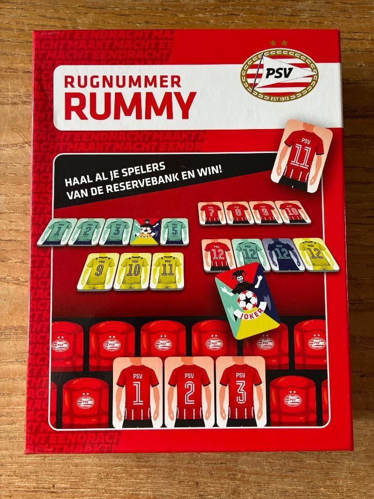 Rugnummer rummy PSV (2-4 spelers, 8+jaar) zgan, Een of twee spelers, Ophalen of Verzenden, Zo goed als nieuw