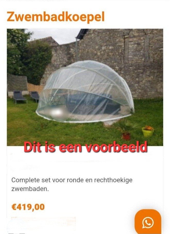 Zwembad koepel dome voor in de grond, nieuw in doos, Ophalen, Nieuw