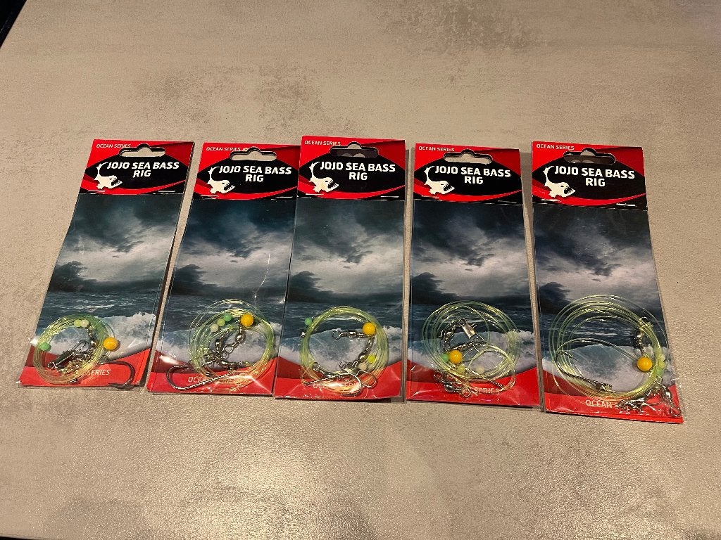 adv 257 / NIEUW 1 set 5 pakjes zeevis paternosters, Watersport en Boten, Hengelsport | Zeevissen, Ophalen of Verzenden, Nieuw
