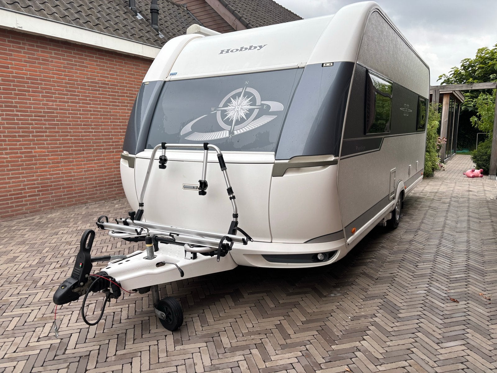 Hobby 495 UL PRESTIGE 2016 caravan met mover en fietsenrek, Rondzit, Hobby, Particulier, 6 tot 7 meter