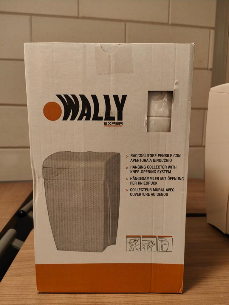Wally exper, hangende prullenbak met kniebediening, Ophalen of Verzenden, Nieuw