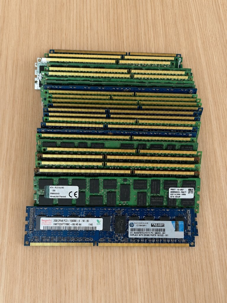 Server 2gb 2rx8 pc3, Ophalen, DDR3, Desktop