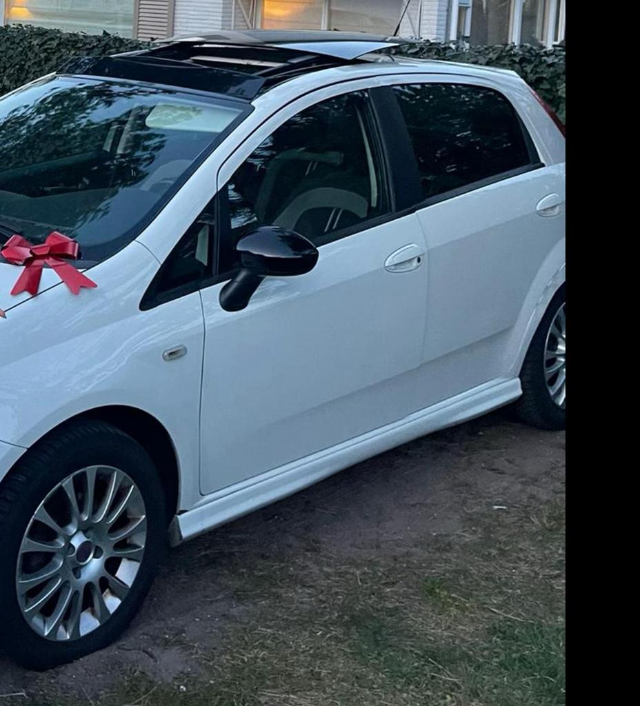 Fiat Punto 1.4 5DR 2009 Wit, Auto's, Voorwielaandrijving, 40 €/maand, 4 cilinders, 400 kg