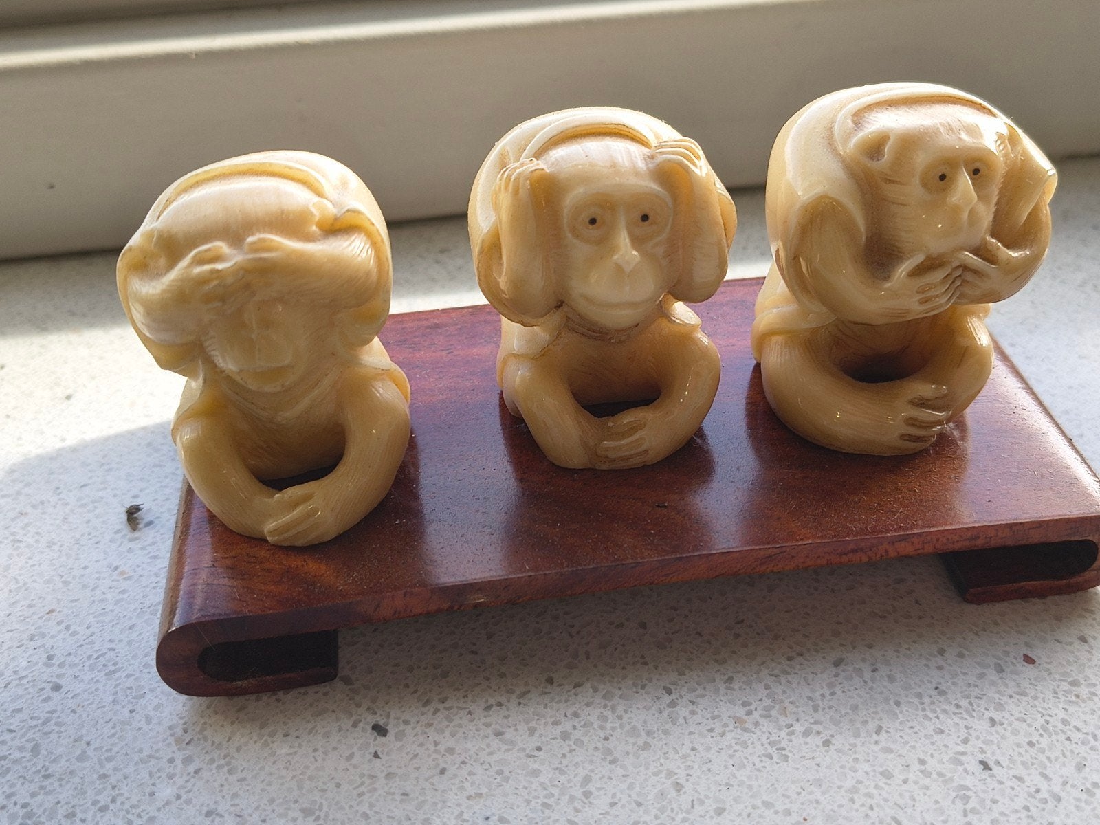 trio beeld aapjes horen zien zwijgen, Ophalen of Verzenden, Zo goed als nieuw, Dier