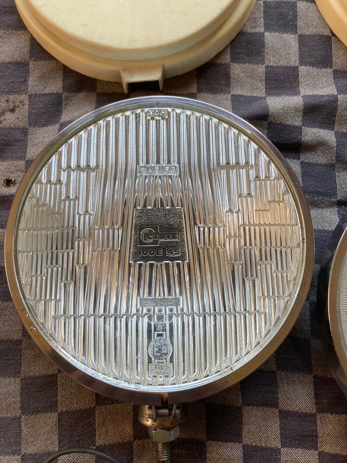 Oldtimer 2 Cibie witte mistlampen met covers type 45, Auto-onderdelen, Ophalen of Verzenden, Gebruikt