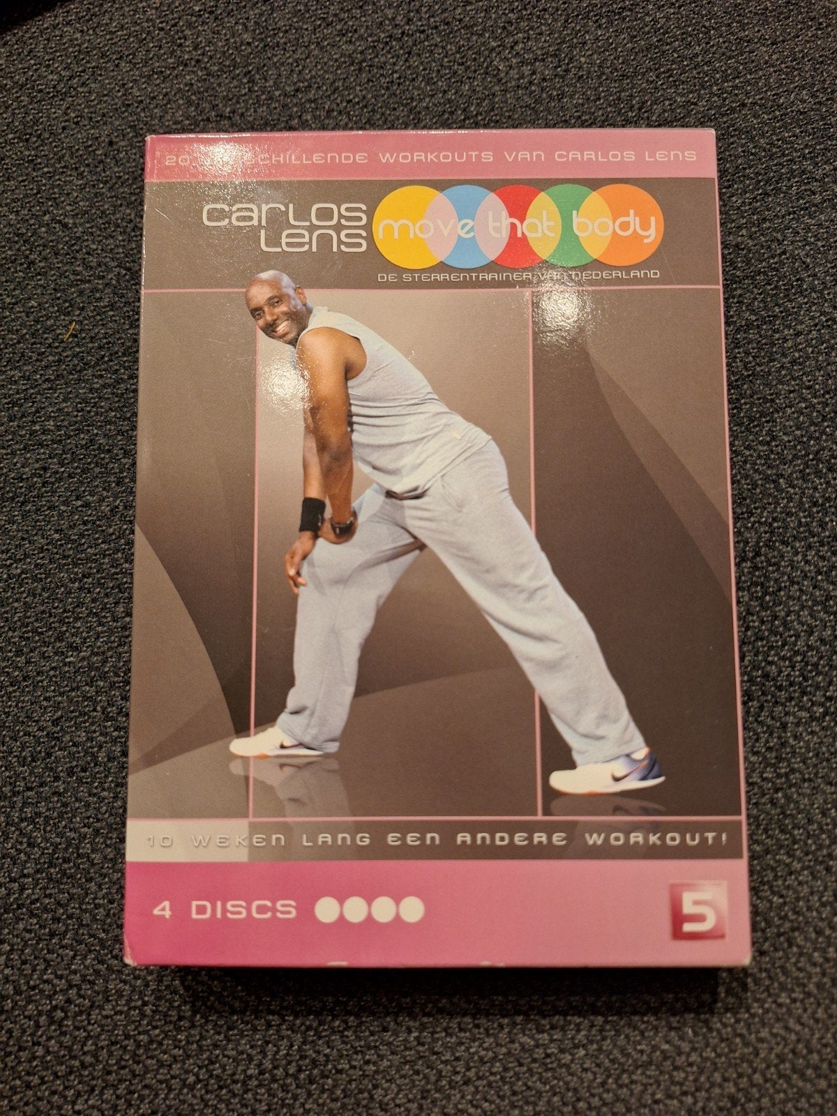 Carlos Lens - Move That Body (4 Discs), Gebruikt, Alle leeftijden, Workout, Ophalen of Verzenden