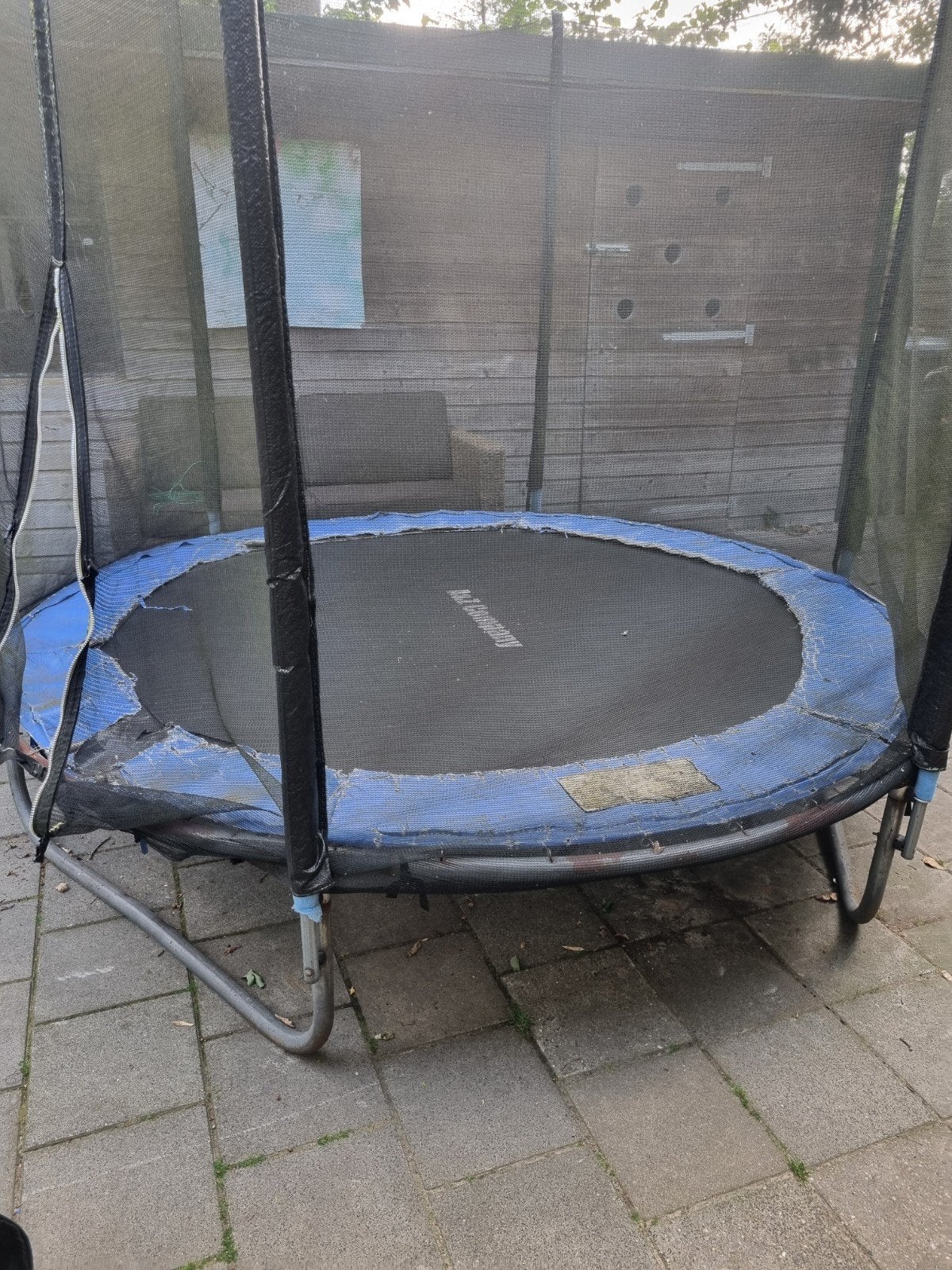 Gebruikte trampoline met veiligheidsnet, Ophalen of Verzenden, Gebruikt