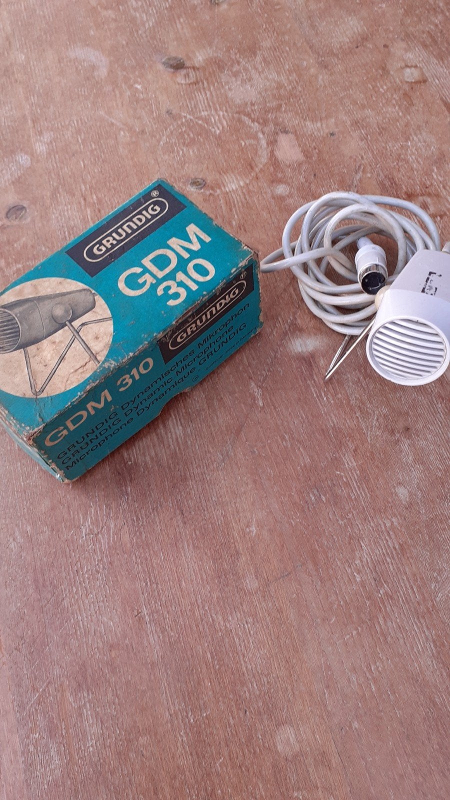 Grundig GDM 310 Microfoon - Vintage Dynamische Microfoon, Ophalen of Verzenden, Gebruikt, Overige typen