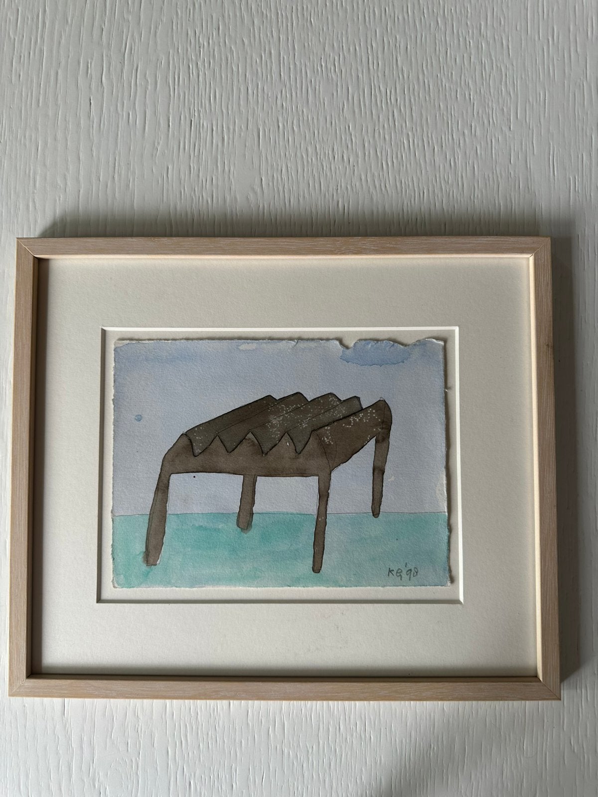 Prachtige aquarel van kunstenaar  Klaas Gubbels, Ophalen of Verzenden