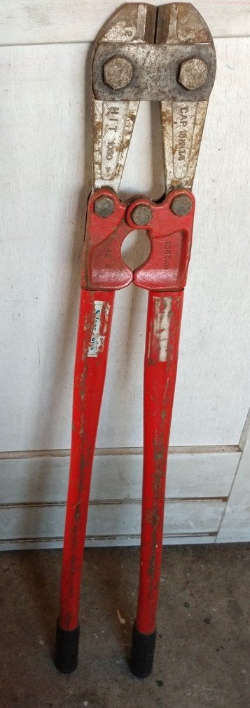 Betonijzer knipschaar, Ophalen, Gebruikt
