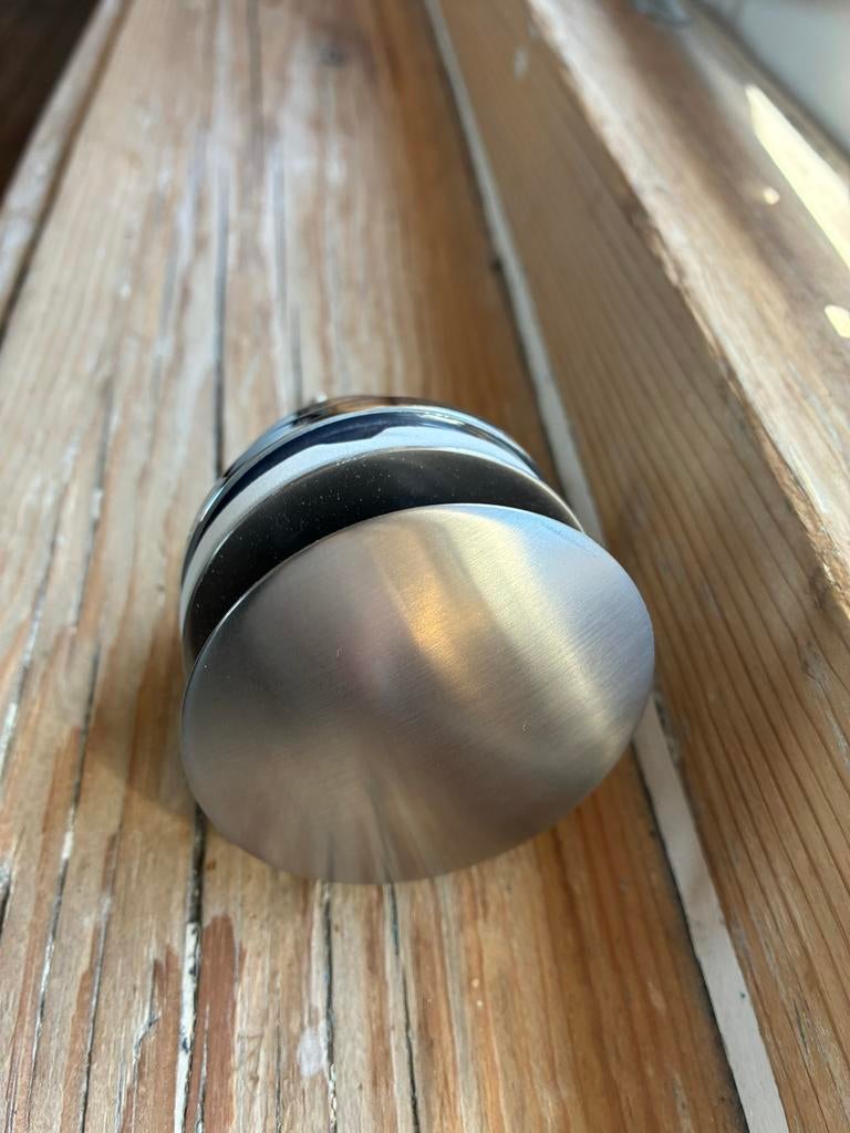 X2O Unistop afvoerplug RVS/chroom voor wastafel, Ophalen of Verzenden, Nieuw, Rvs, Wastafel