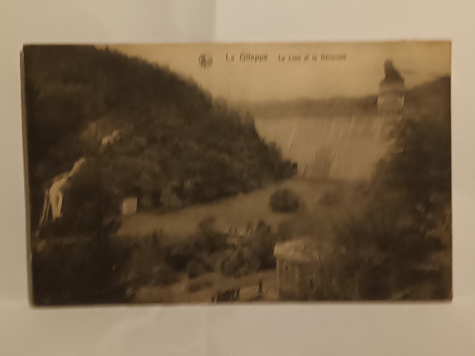Oude postkaart La Gileppe, stuwdam en stuwmeer (1928) (0014), Ophalen of Verzenden, 1920 tot 1940, Gelopen, Luik