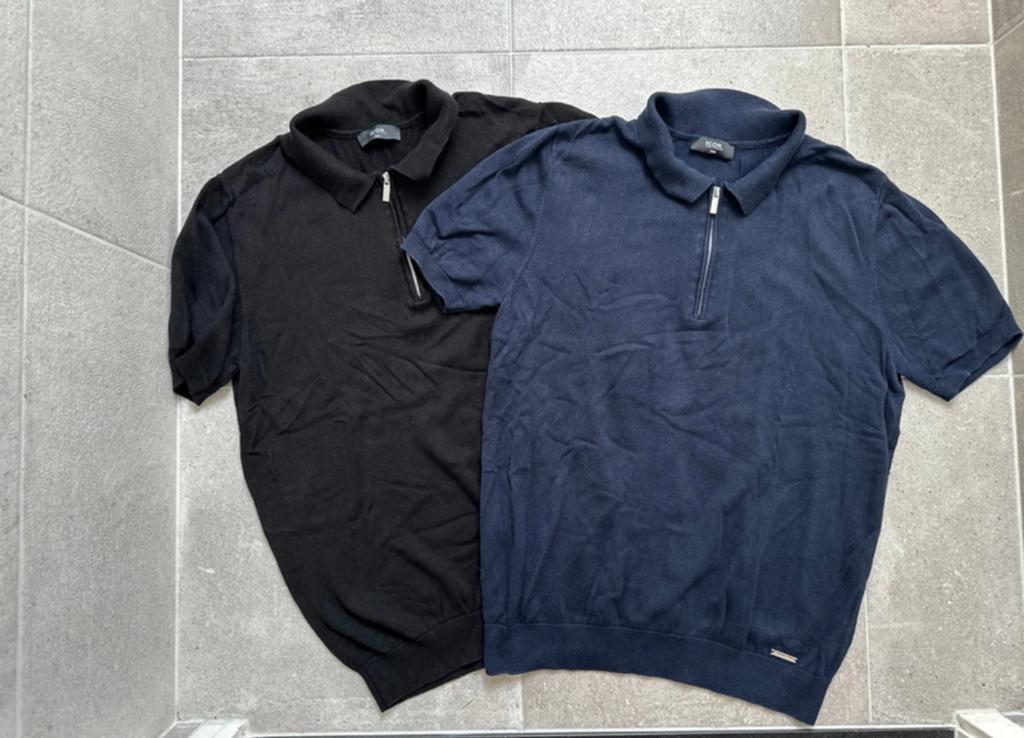 Heren polos Icon Amsterdam, Verzenden, Gedragen, Overige maten, Zwart