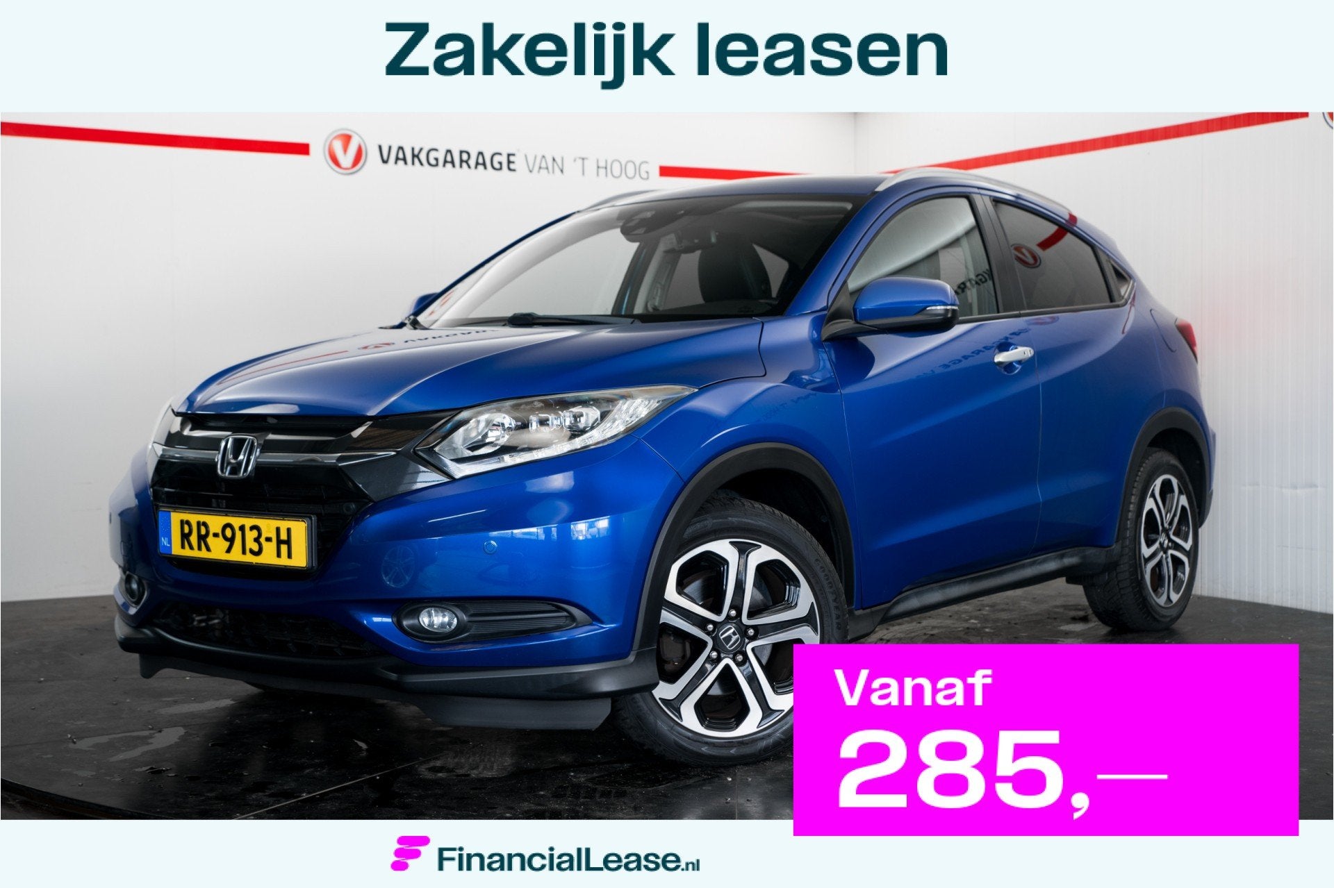 Honda HR-V Honda HR-V 1.5 i-VTEC Automaat | Panoramadak | Ca, Blauw, Leder en Stof, Origineel Nederlands, Bedrijf