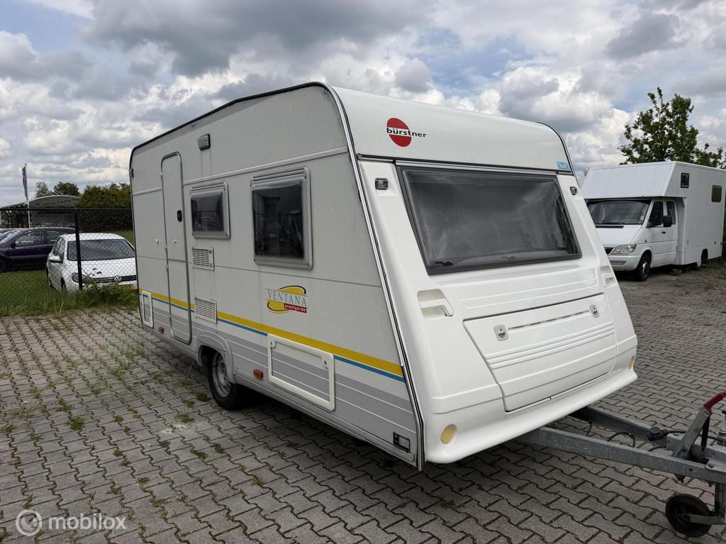 Burstner Ventana 420TN + voortent en luifel, Caravans en Kamperen, Schokbreker, Bedrijf, Treinzit, 750 - 1000 kg