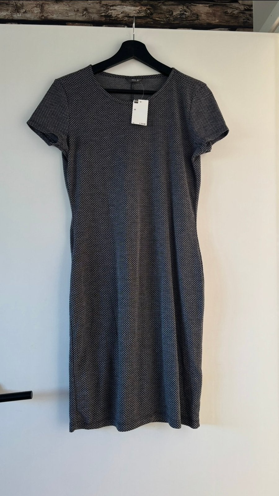 Nieuw zwart grijs jurk maat M Hema, Kleding | Dames, Maat 38/40 (M), Zwart, Nieuw, Ophalen of Verzenden