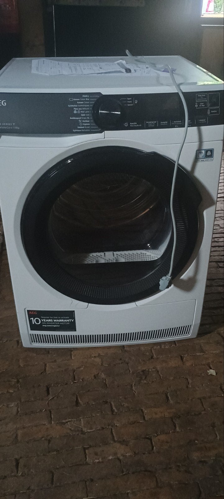 wasdroger met warmtepomp, Ophalen, Refurbished, Voorlader, 85 tot 90 cm
