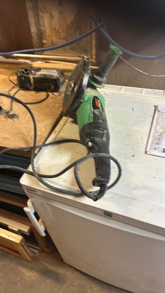 Hitachi haakse slijper, Ophalen, Gebruikt, 150 tot 250 ampère, Tig