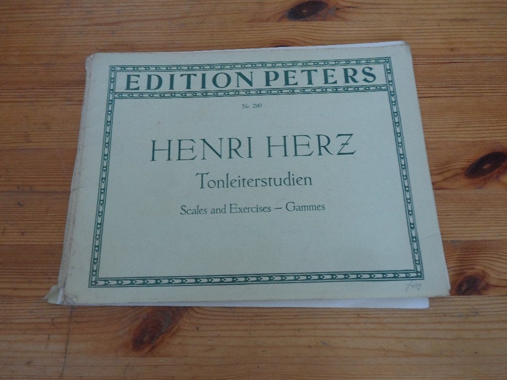 Henri herz - tonleiterstudien - gammes, Gebruikt, Klassiek, Ophalen of Verzenden, Artiest of Componist