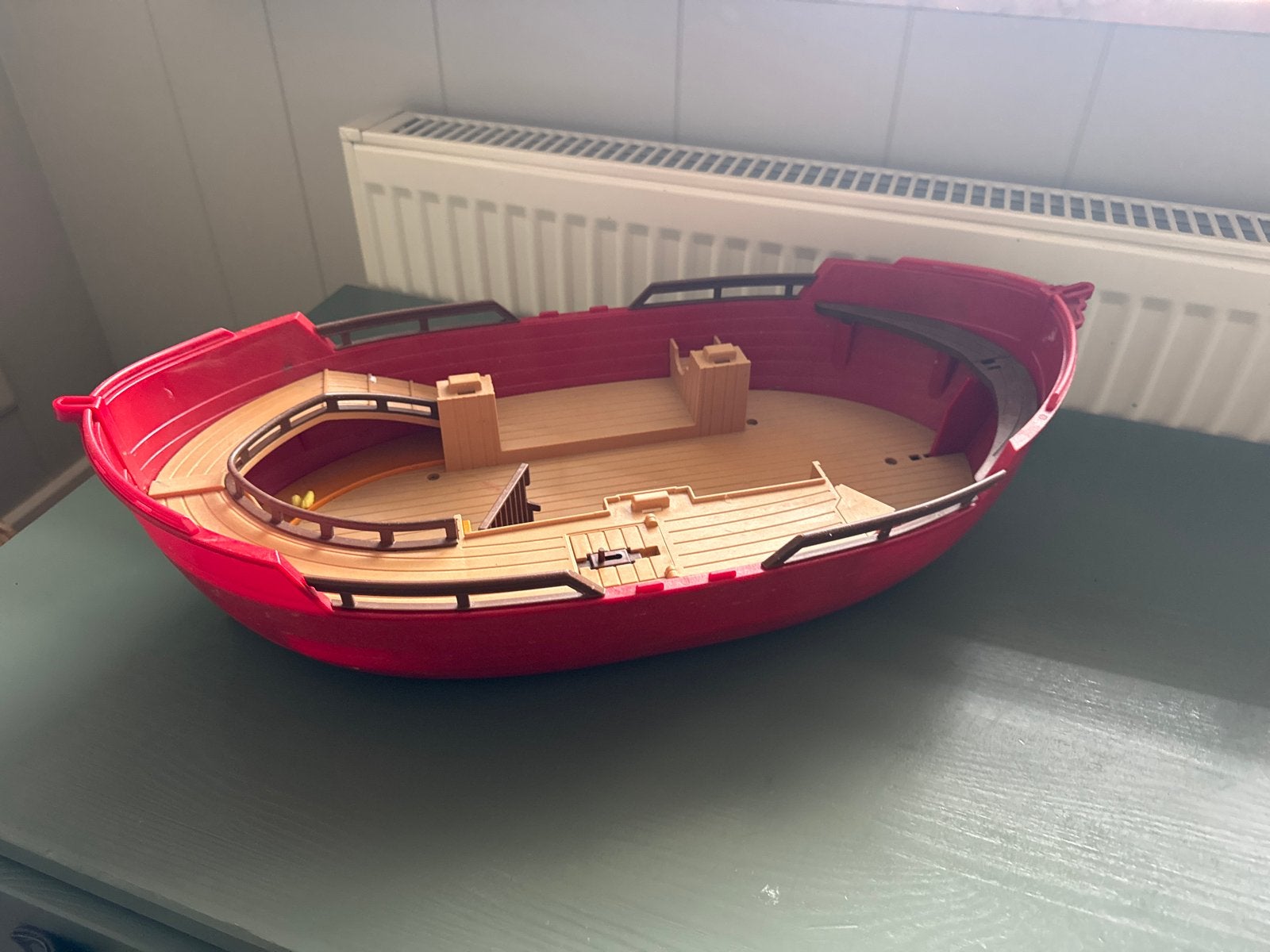 Playmobil boot - Rode boot voor avontuur op het water, Ophalen of Verzenden, Gebruikt, Losse onderdelen, Boot/Schip