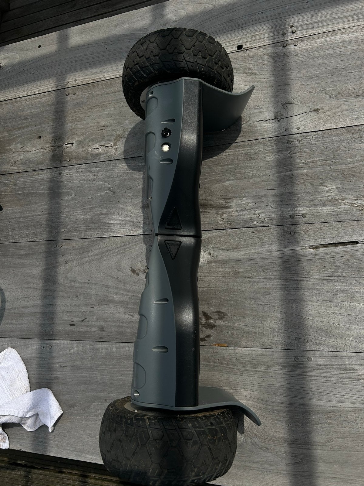 Hoverboard met off-road wielen en karretje - 15 km/u, Ophalen of Verzenden, Gebruikt, Overige typen