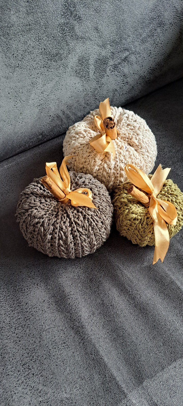 Gehaakte pompoen decoratie - Herfst/Halloween, Meerkleurig, Nieuw, Ophalen of Verzenden, Landelijk