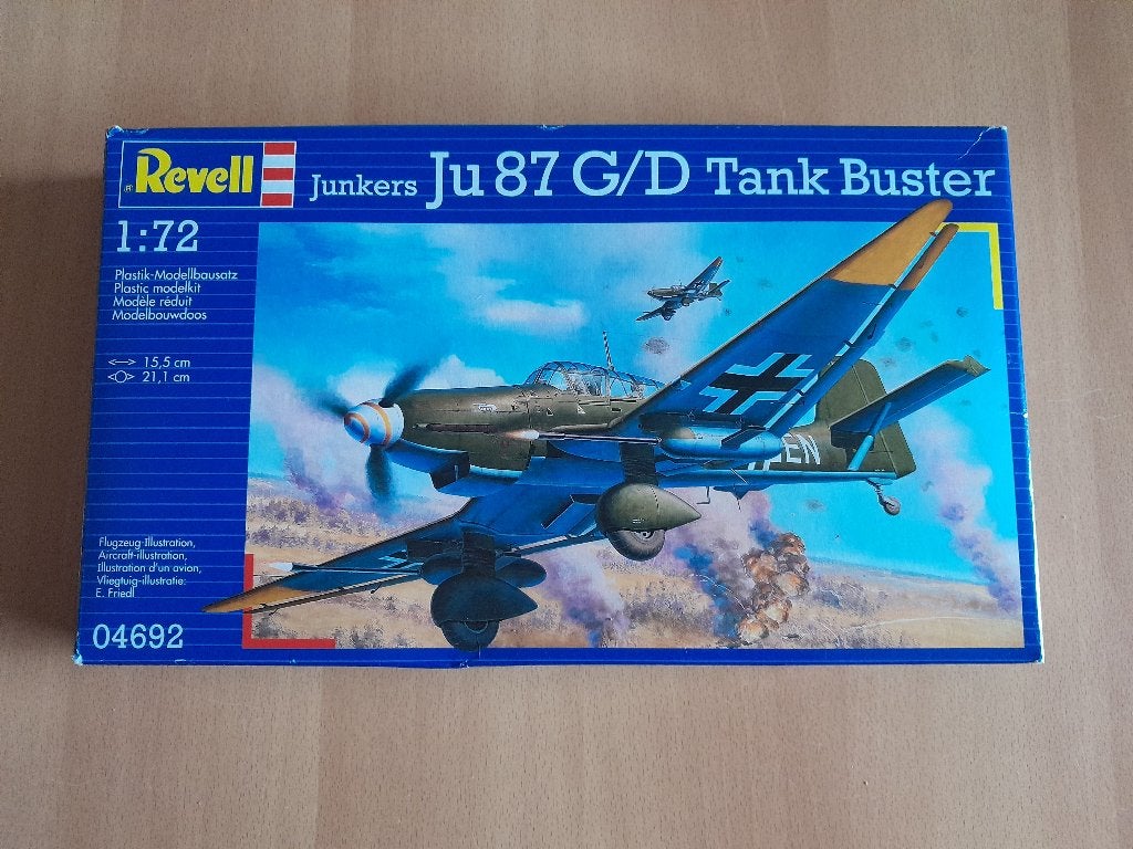 Revell 04692 Junkers Ju 87 G/D Tank Buster 1:72 zgan., Ophalen, 1:72 tot 1:144, Revell, Zo goed als nieuw