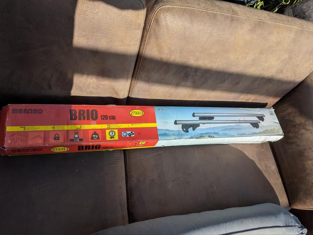 Menabo Brio Dakdrager 120 cm Nr:273313, Ophalen of Verzenden, Nieuw