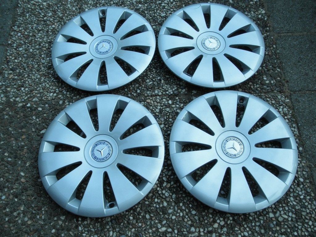 Set originele 16 inch Mercedes wieldoppen, Ophalen of Verzenden, Zo goed als nieuw