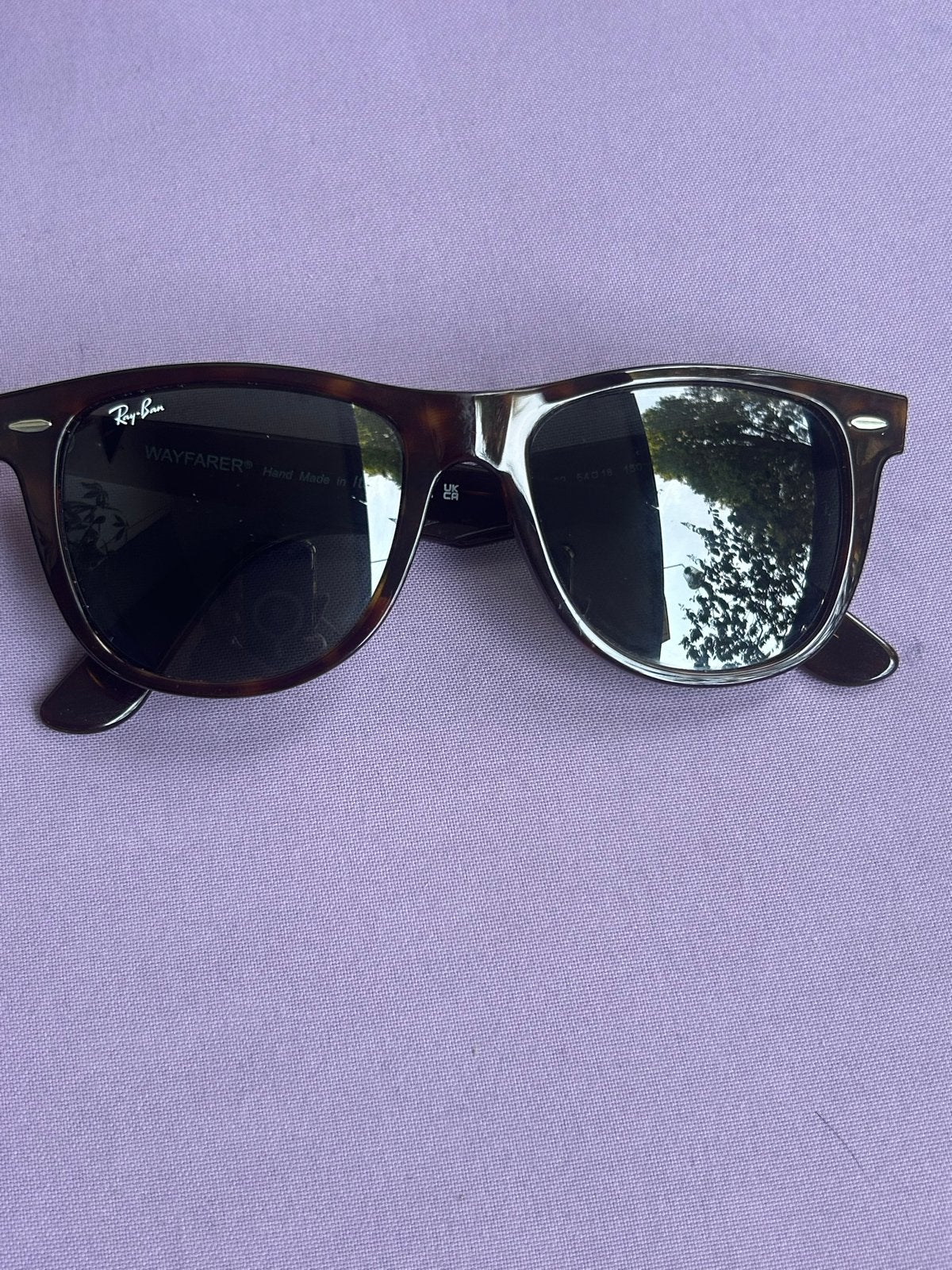 Ray-Ban Wayfarer RB2140 902 Havana/Tortoise 54mm Zonnebril, Zonnebril, Bruin, Ophalen of Verzenden, Zo goed als nieuw