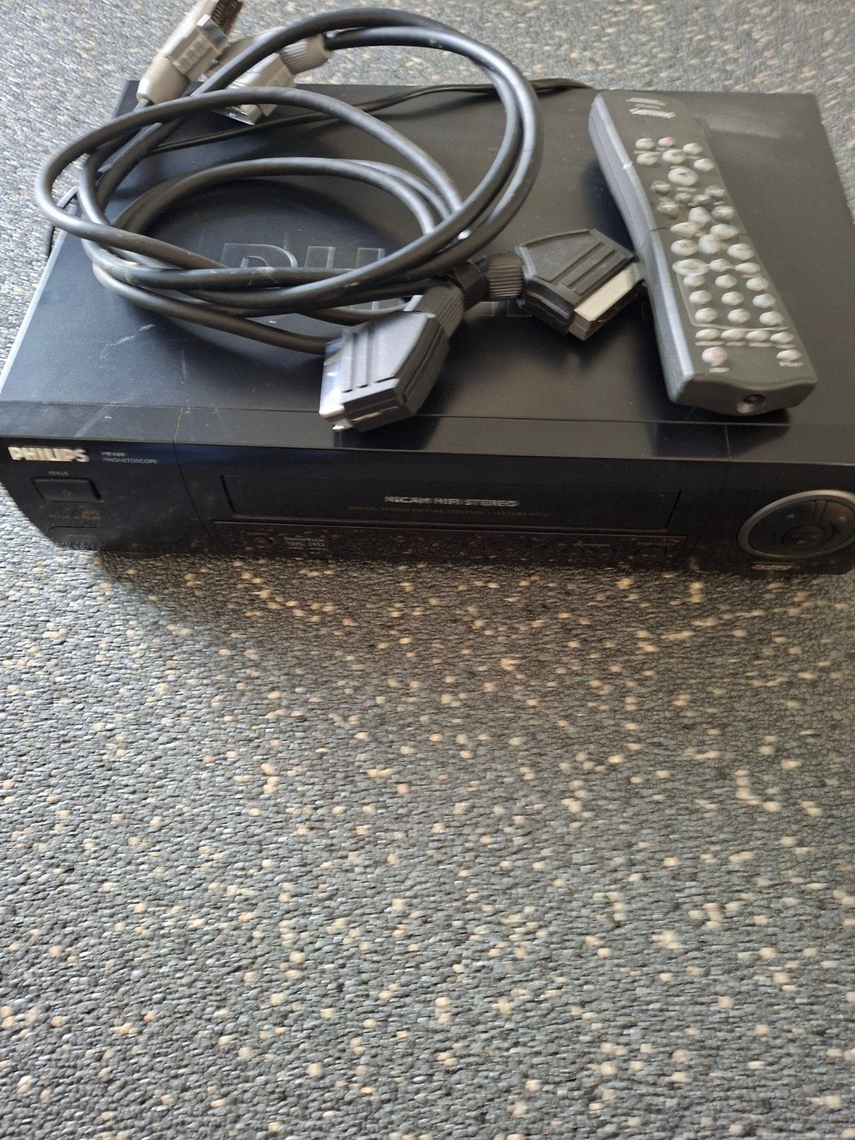 Philips VHS-speler met afstandsbedi, Audio, Tv en Foto, Videospelers, Ophalen of Verzenden, Gebruikt, VHS-speler of -recorder