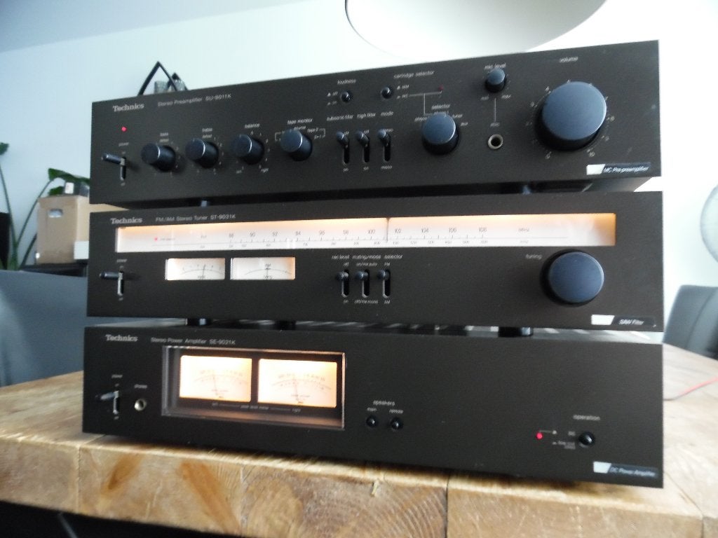 3 delige Vintage Technics HiFi stereo pre/power/tuner set, Overige merken, Gebruikt, Tuner of Radio, Losse componenten