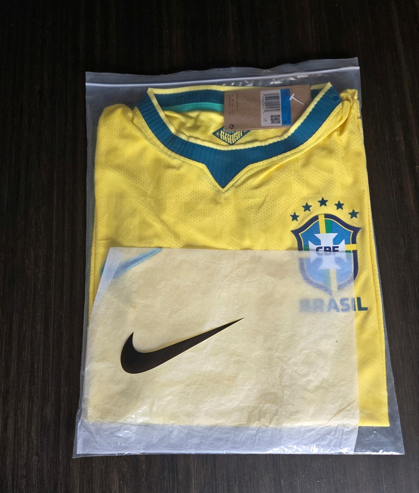 Brazilië Thuisshirt Maat M Spelerseditie Nieuw, Maat 38/40 (M), Geel, Nike, Nieuw
