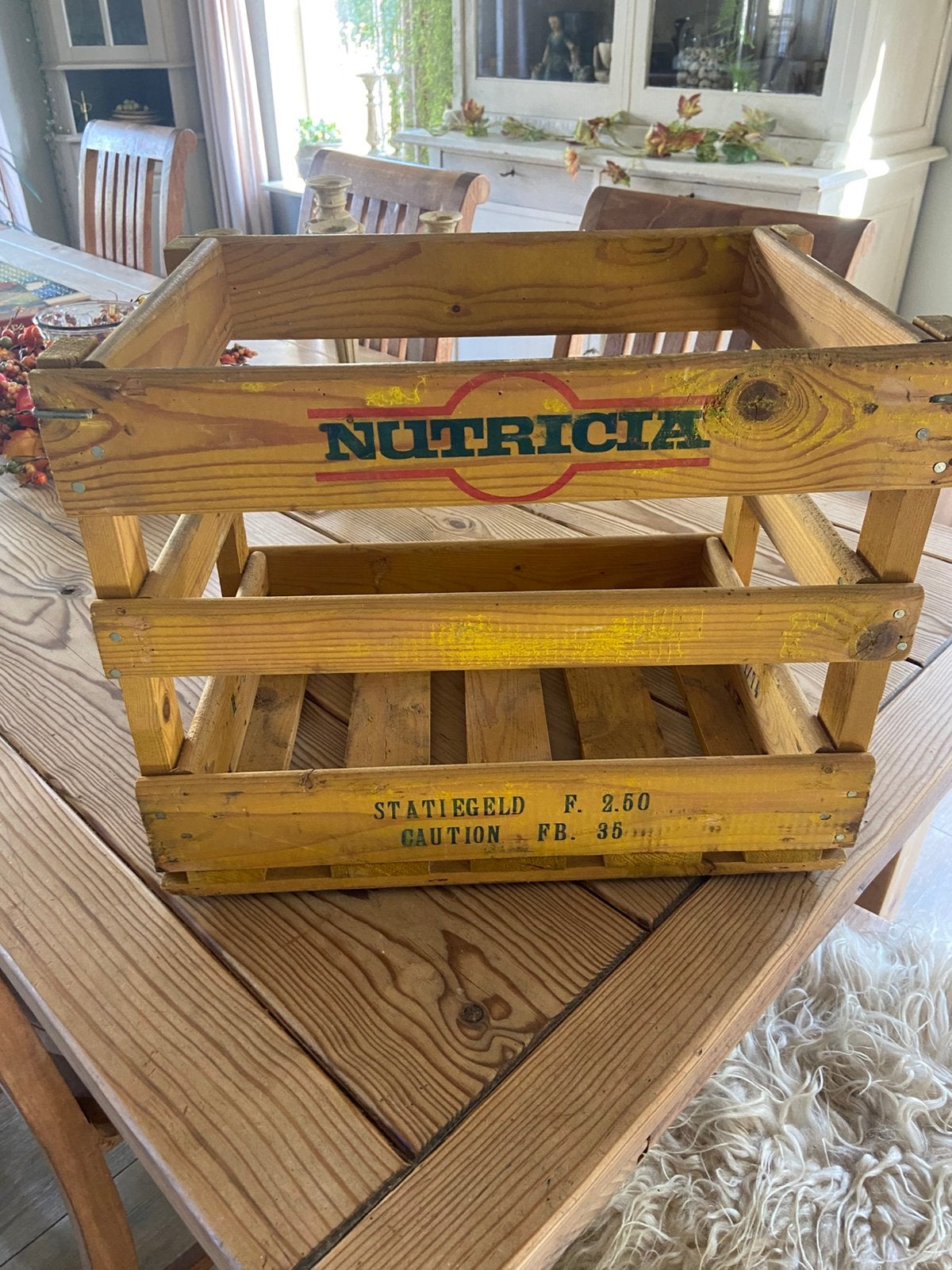 Vintage* houten Nutricia krat., Ophalen, Gebruikt