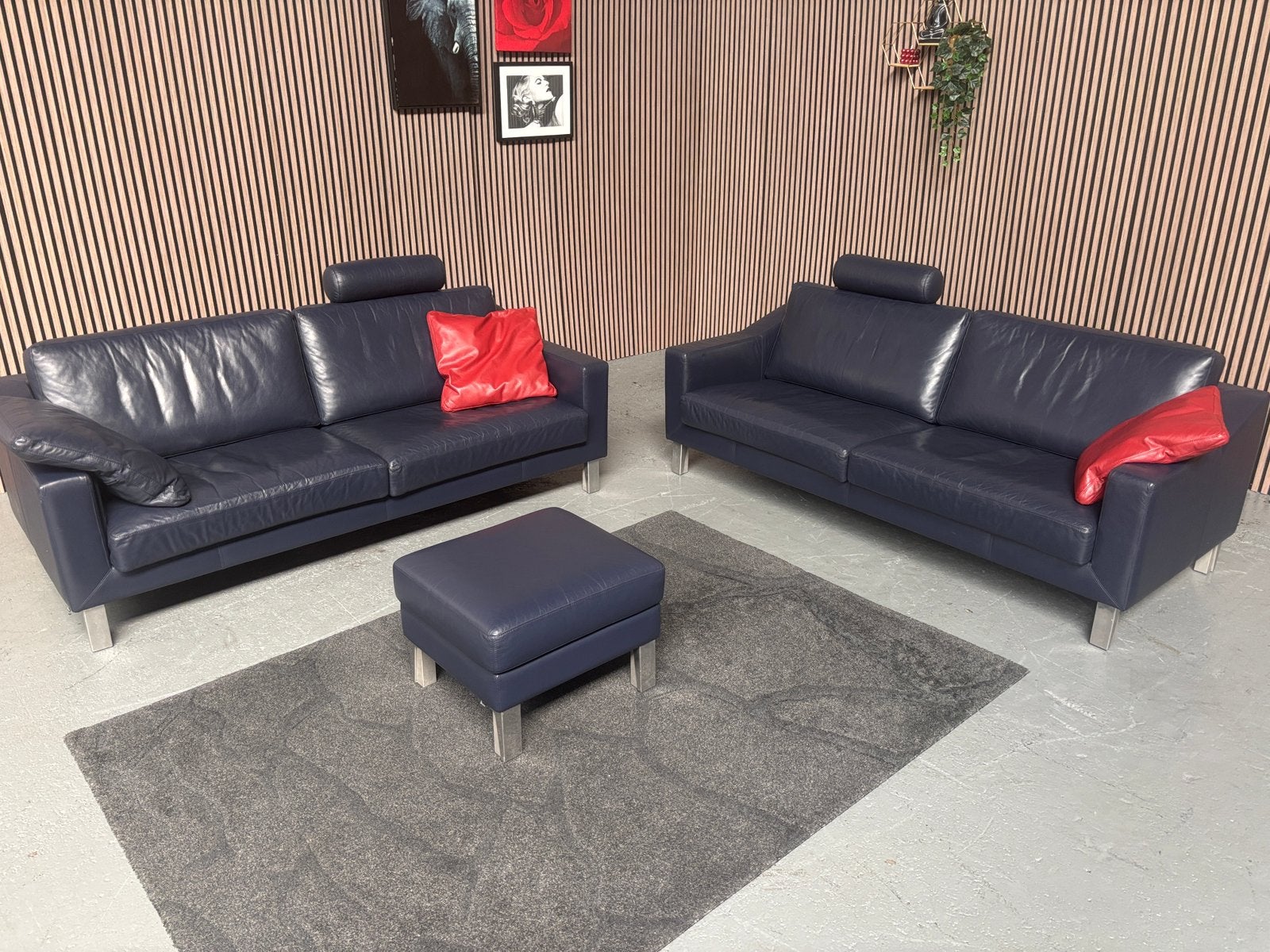 GRATIS LEVERING Set Leolux Antonia Banken 210x90 GEREINIGD, Hoekbank, Ophalen of Verzenden, Zo goed als nieuw, 200 tot 250 cm