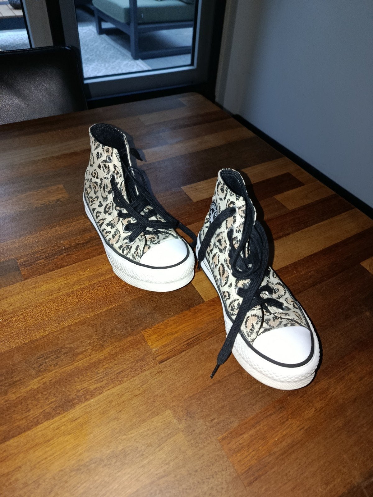 Converse All Star sneakers met luipaardprint, maat 31.5, Ophalen of Verzenden, Zo goed als nieuw, Converse, Jongen of Meisje