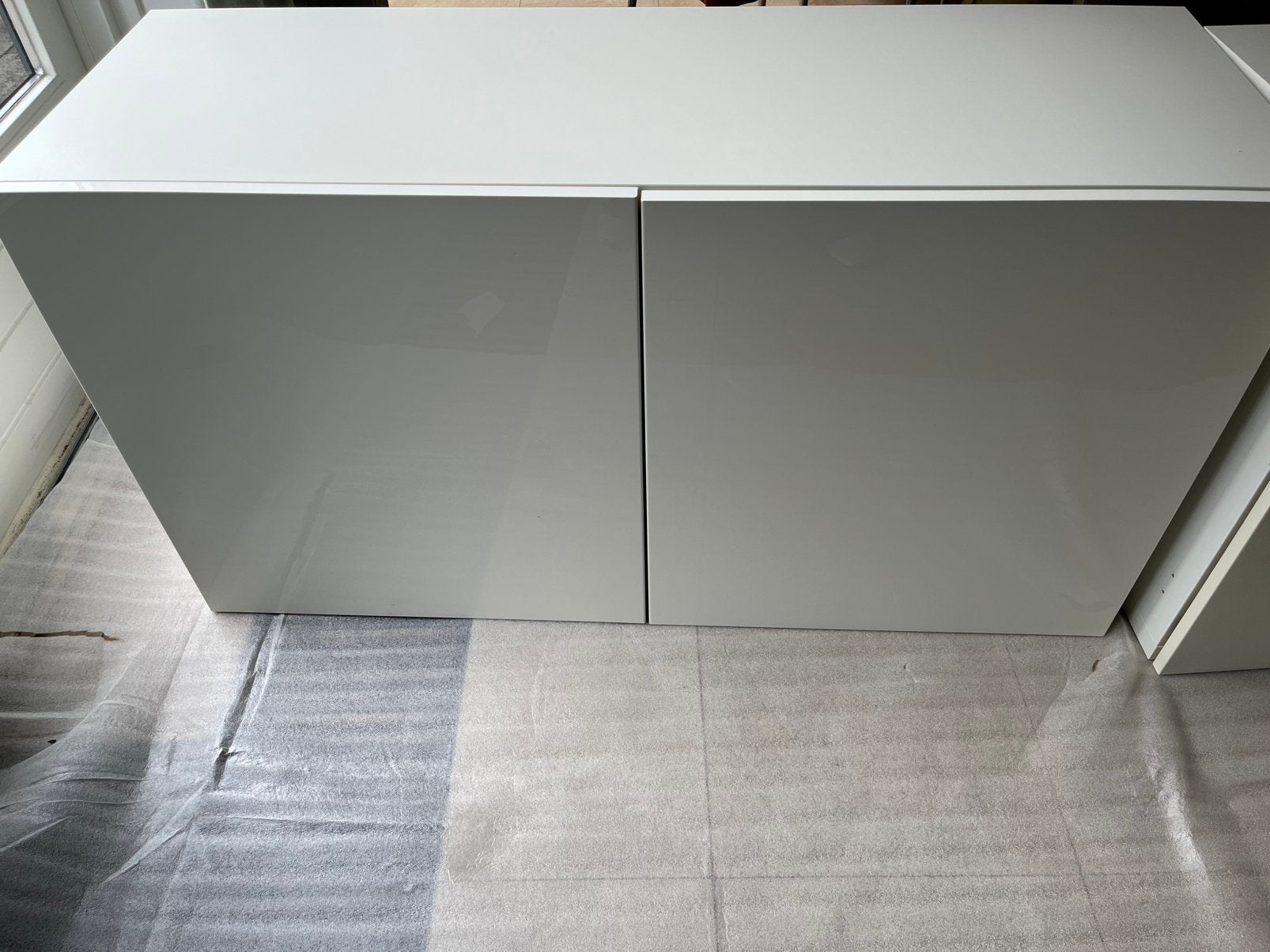 Besta Ikea kast hoogglans wit, Ophalen, Overige materialen, Minder dan 150 cm, Minder dan 100 cm