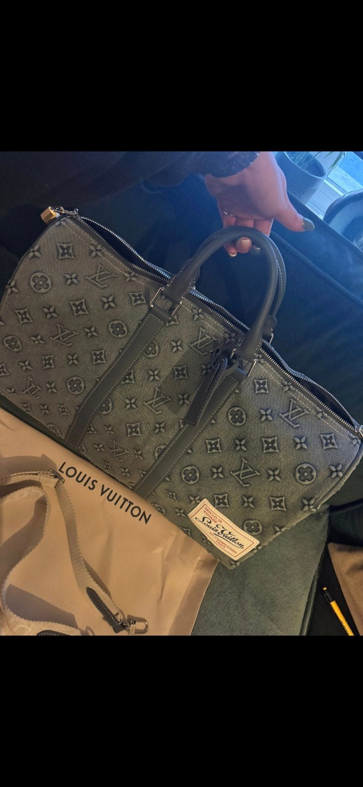 Louis Vuitton Reistas - Stijlvol en Ruim, Ophalen of Verzenden, Gebruikt, Grijs, Overige typen