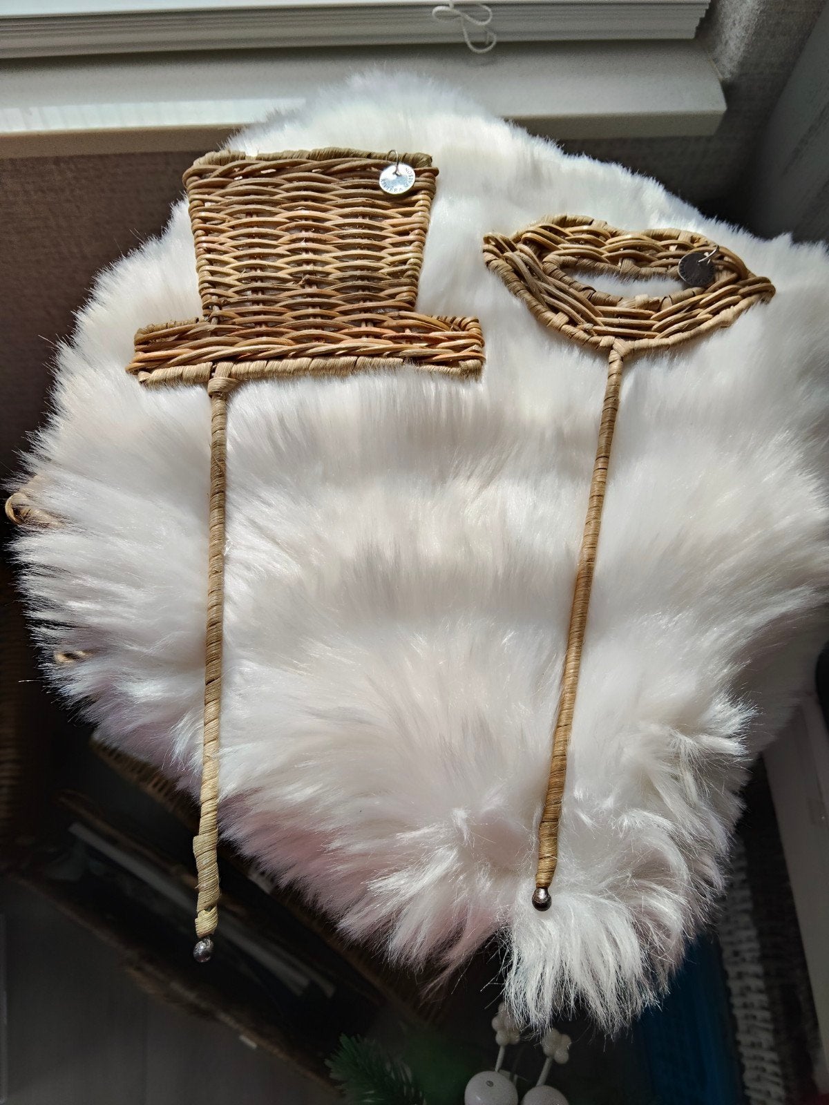 Riviera Maison rattan selfie sticks, Ophalen of Verzenden, Zo goed als nieuw