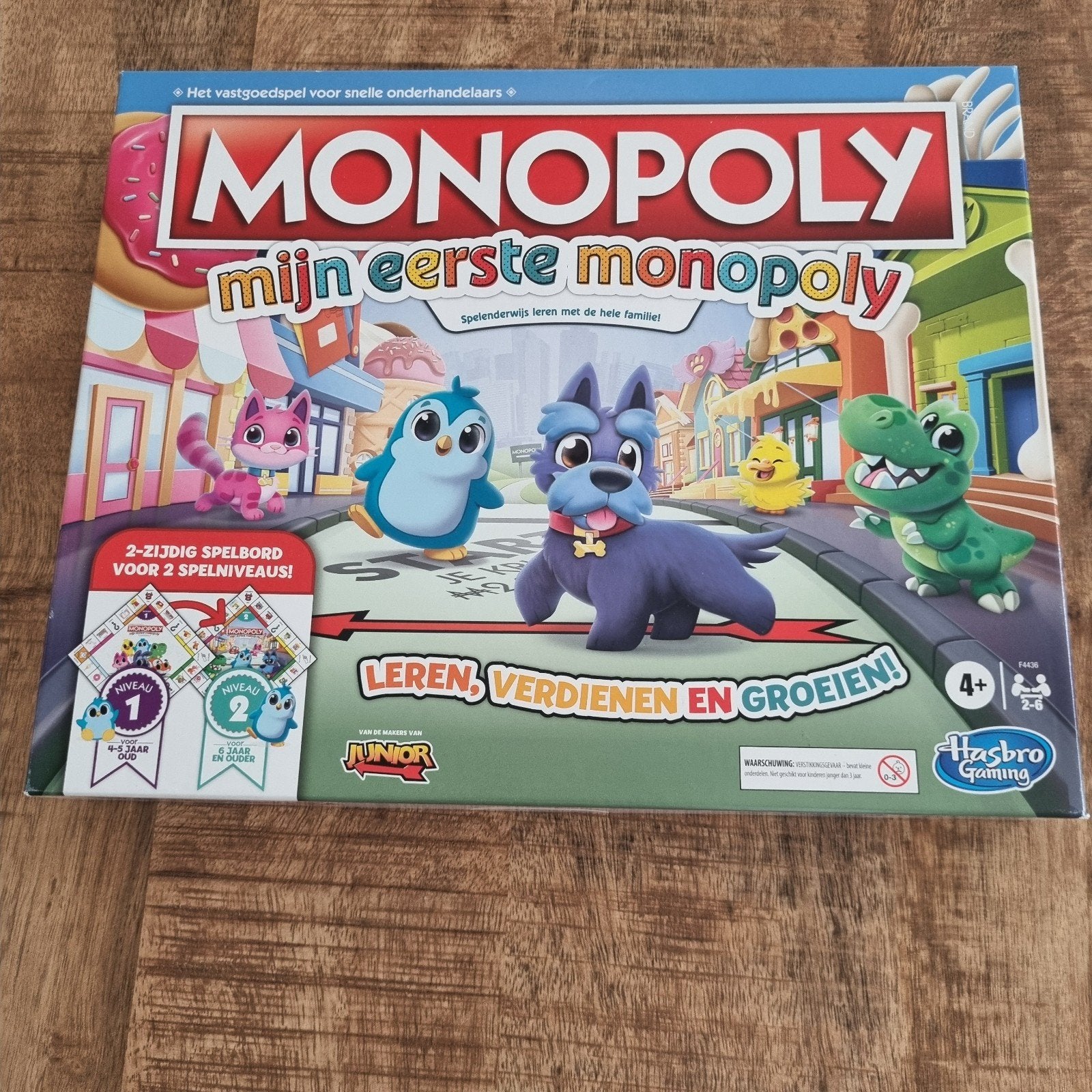 Monopoly Mijn Eerste Monopoly - 2 Speelniveaus, Hobby en Vrije tijd, Gezelschapsspellen | Bordspellen, Een of twee spelers, Ophalen of Verzenden