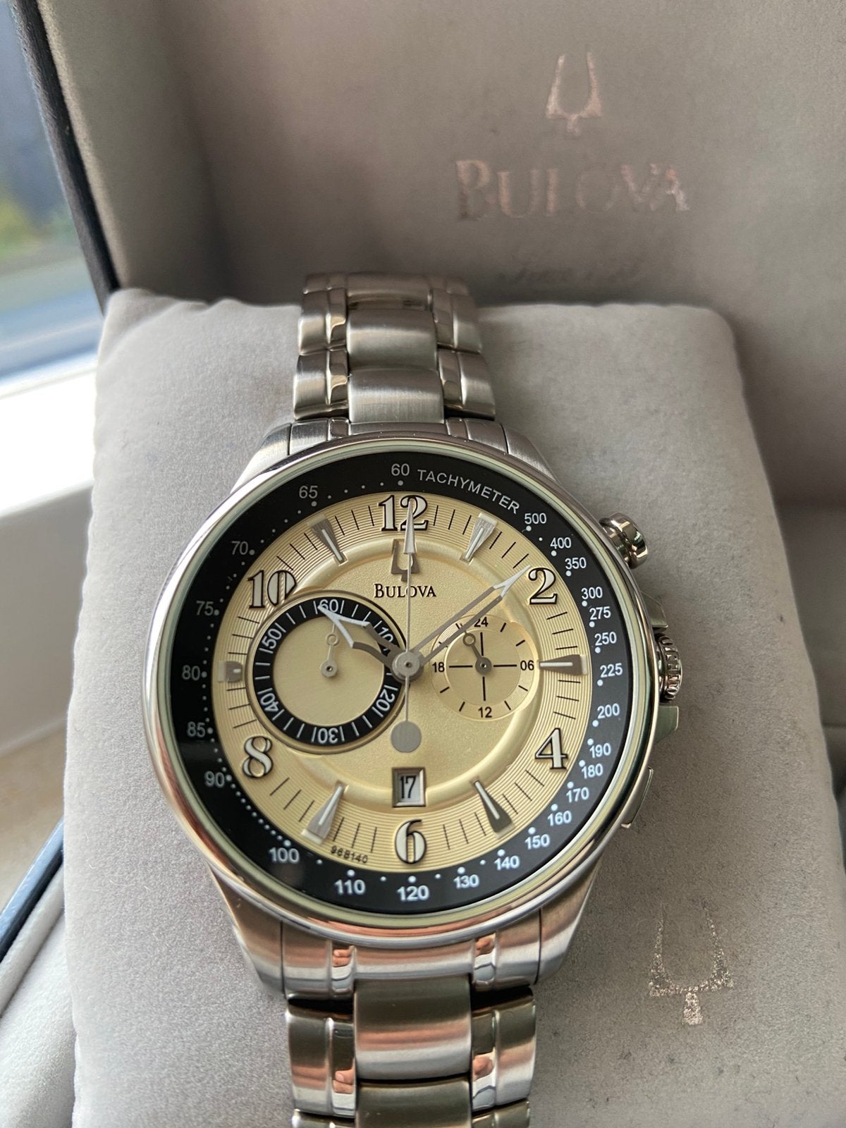 Zeldzaam Bulova Adventurer Chronograph 96B140, Staal, Polshorloge, Bulova, 1960 of later