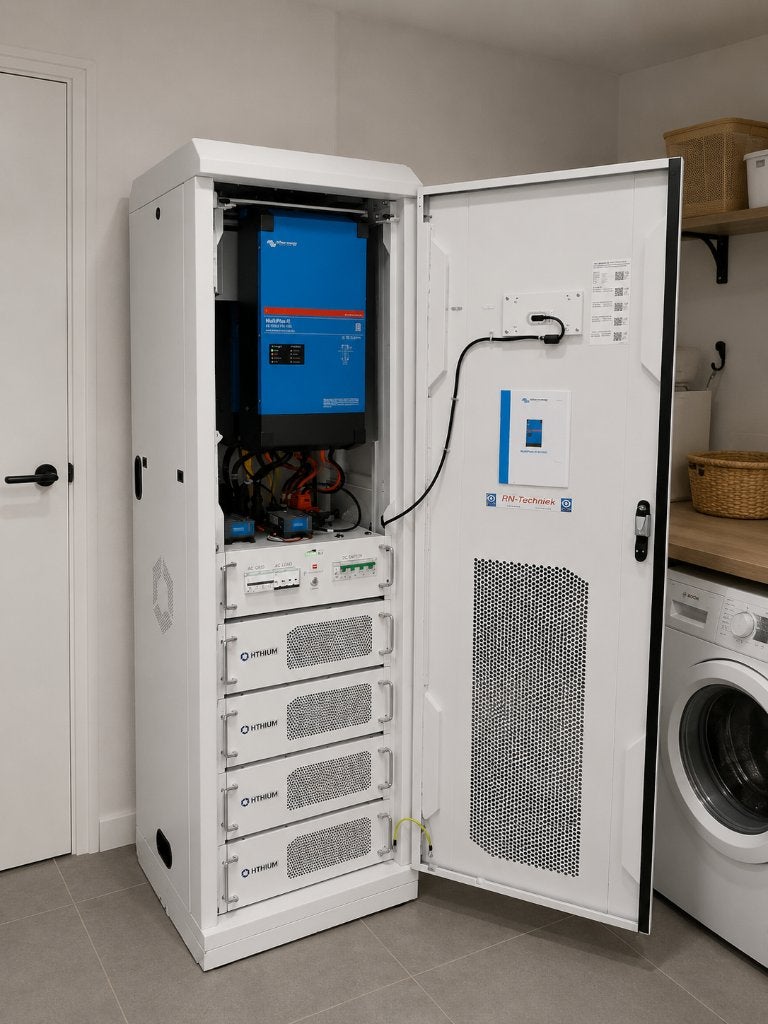 30 kWh HiTHIUM thuisbatterij met 3-fase Victron ESS, Doe-het-zelf en Verbouw, Zonnepanelen en Toebehoren, Ophalen of Verzenden
