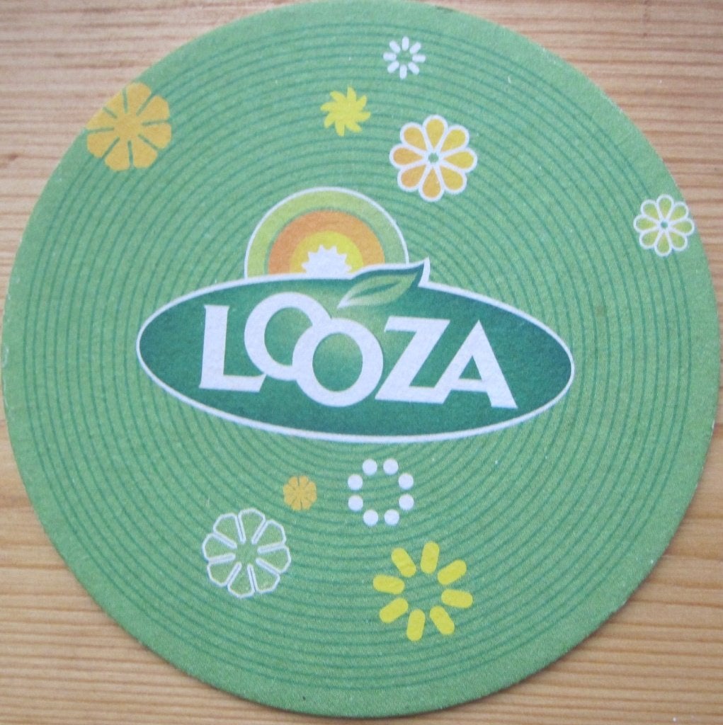 bierviltje van Looza - groen, Verzamelen, Biermerken, Ophalen of Verzenden, Zo goed als nieuw, Viltje(s), Overige merken